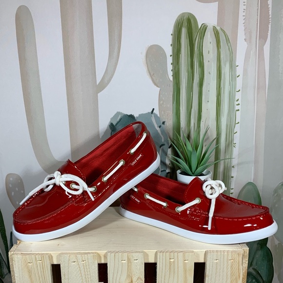 Cole Haan Shoes - Cole Haan Red Patented Leather Loafers 😍